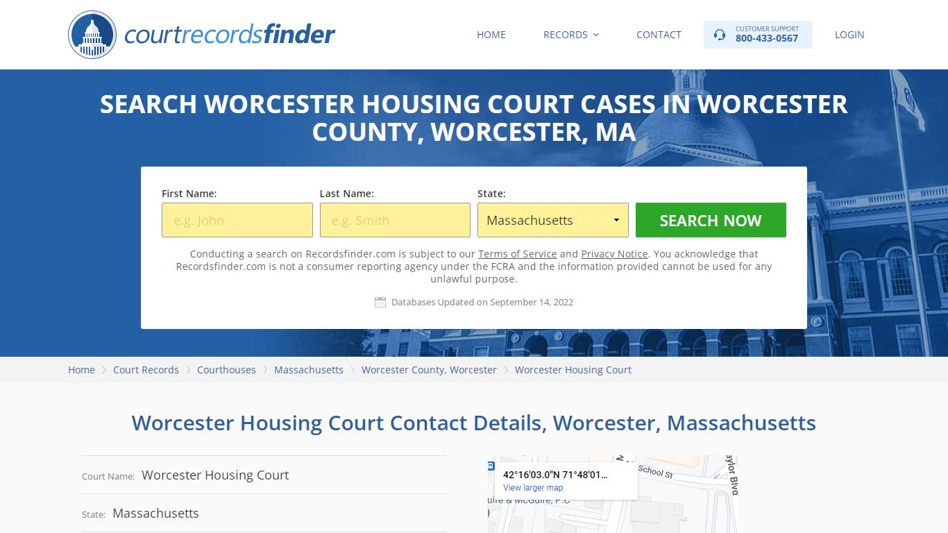 Worcester Housing Court Case Search - RecordsFinder